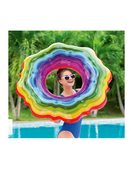 Bouée gonflable piscine Bestway RAINBOW RIBBON 115cm